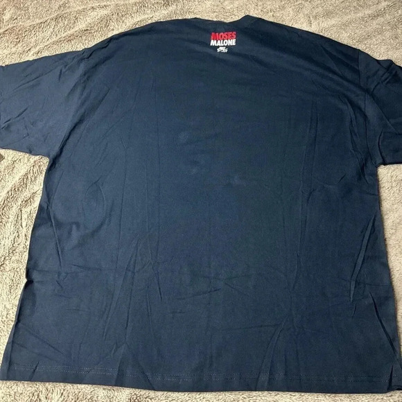 Rare  NIKE Men's Blue T- Shirt Moses Malone Promo AF1 size 3XL NWT - Picture 11 of 15